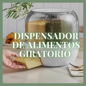 DISPENSADOR DE ALIMENTOS GIRATORIO 360º